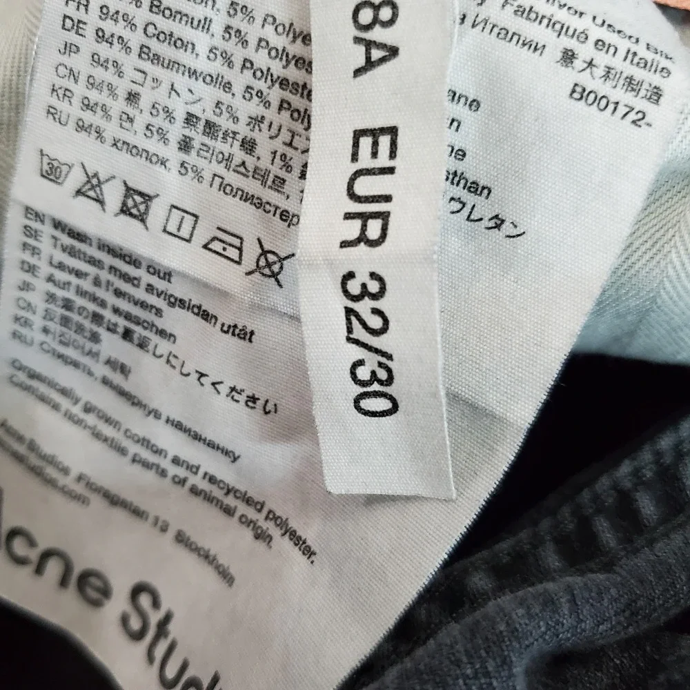 Acne Studios Men Jeans 32/30 Black Denim 24